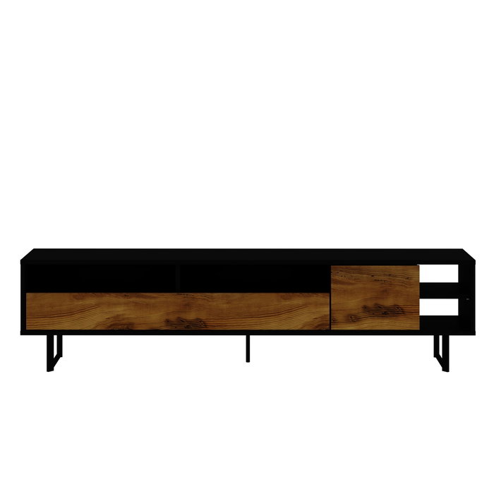 Hanah Home Soporte de TV Luga Negro y Roble